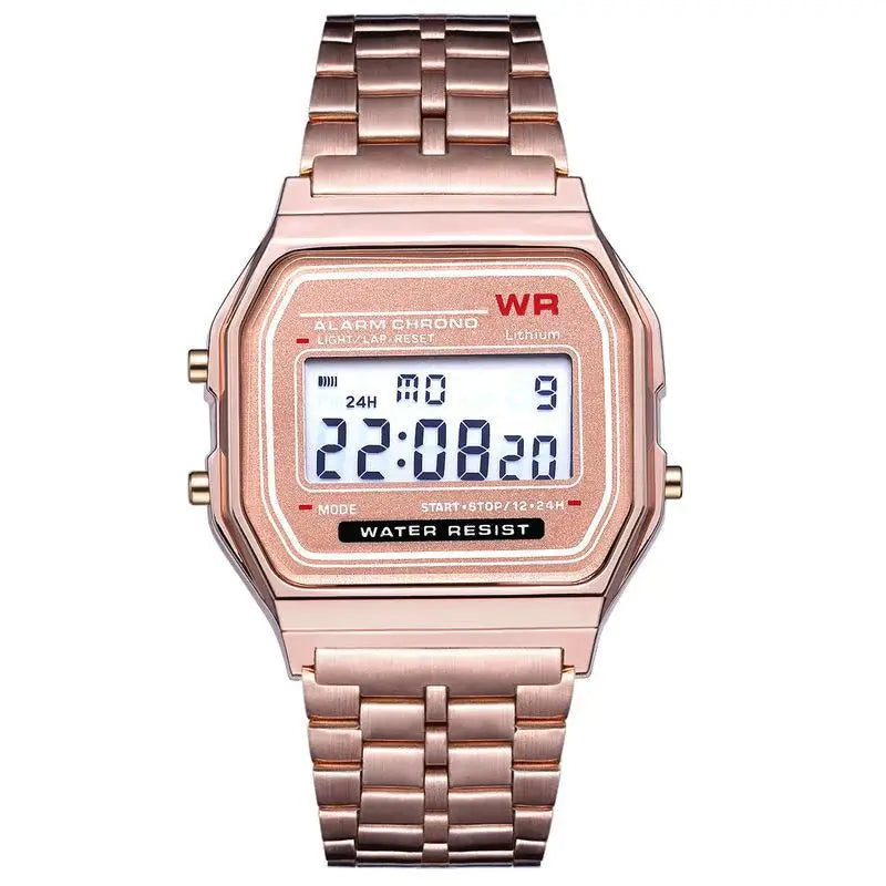 Montre LED Numérique Chronostyle Vintage Unisexe - Style Sport & Militaire, Cadeau Idéal