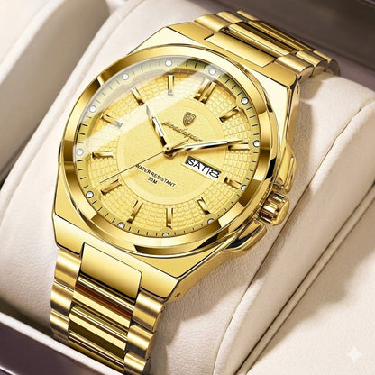 Montre Homme Chronostyle : Luxe, Acier Inoxydable, Quartz avec Date et Luminescence