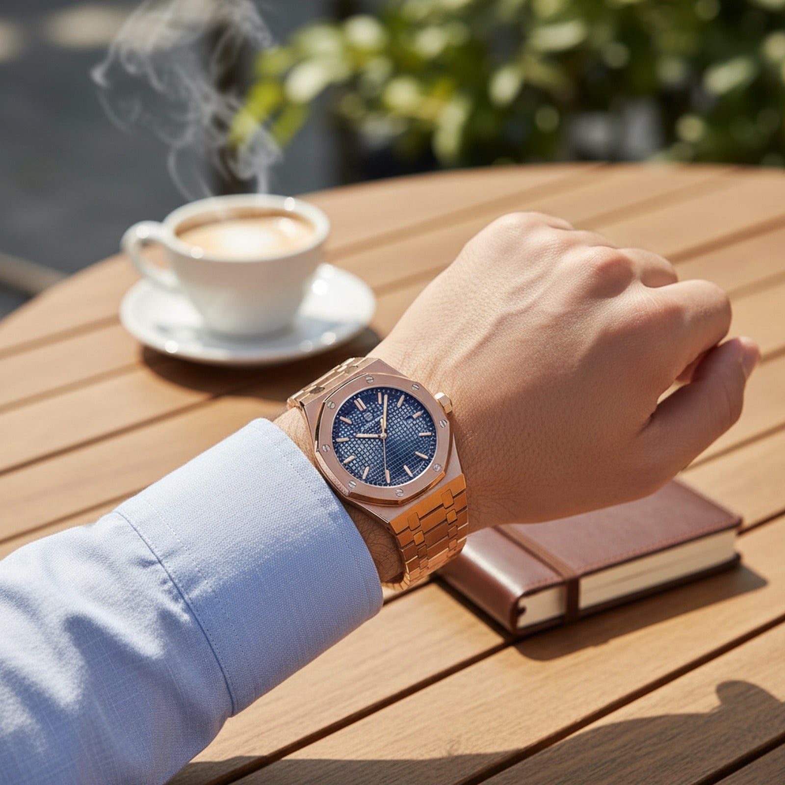 Montre Homme PAAZOMU : Luxe, Or, Étanche, Calendrier, Acier Inoxydable