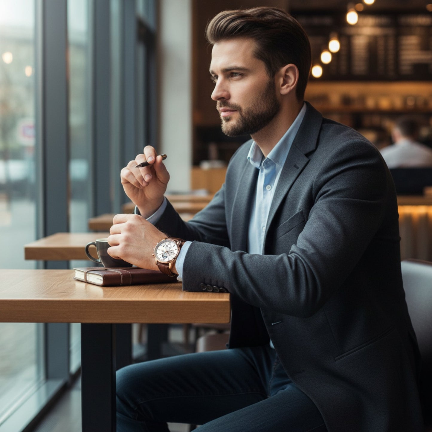 Montre LIGE Homme : Cuir, Étanche, Chronographe Sport & Luxe