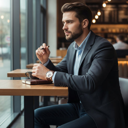 Montre LIGE Homme : Cuir, Étanche, Chronographe Sport & Luxe