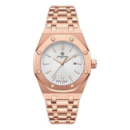 Men's Chronostyle Watch: PAAZOMU Edition - Luxury, Gold, Stainless Steel