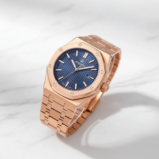 Montre Homme PAAZOMU : Luxe, Or, Étanche, Calendrier, Acier Inoxydable