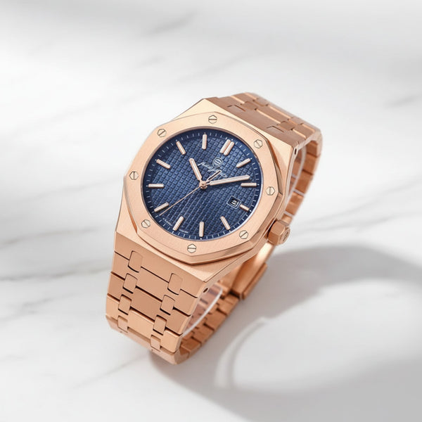 Montre Homme PAAZOMU : Luxe, Or, Étanche, Calendrier, Acier Inoxydable