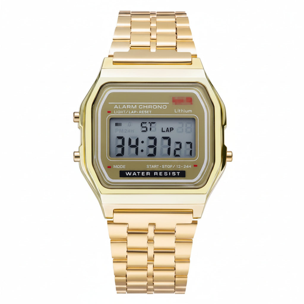 Montre LED Numérique Chronostyle Vintage Unisexe - Style Sport & Militaire, Cadeau Idéal