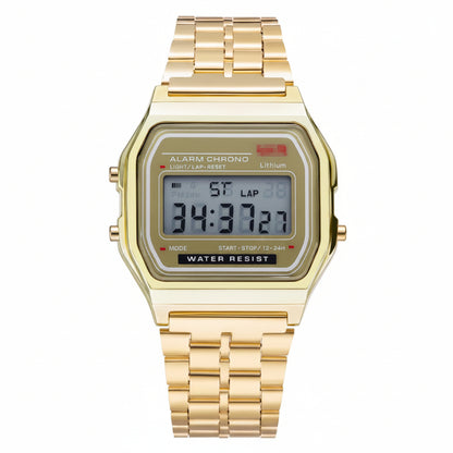 Montre LED Numérique Chronostyle Vintage Unisexe - Style Sport & Militaire, Cadeau Idéal