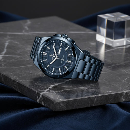 Montre Homme POEDAGAR : Luxe, Acier Inoxydable, Étanche, Quartz avec Date et Luminescence