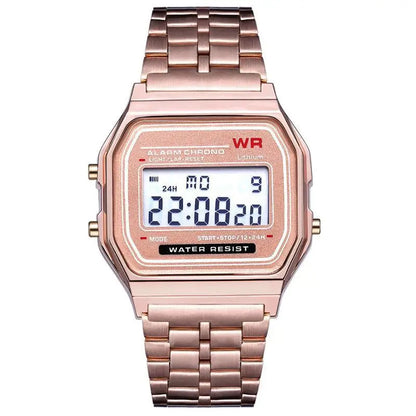 Montre LED Numérique Chronostyle Vintage Unisexe - Style Sport & Militaire, Cadeau Idéal